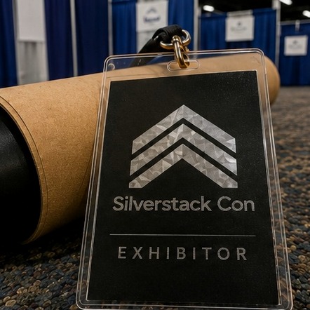 Branded event credentials with logo