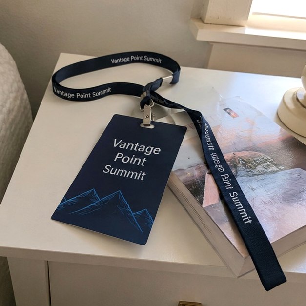 Personalized event credentials — customer photo